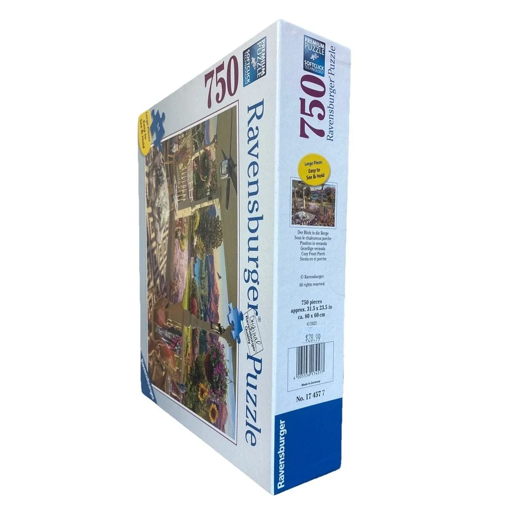 Ravensburger Puzzle Cozy Front Porch View 750 Large‎ Piece Jigsaw Complete